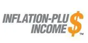 A gray and white logo for nation-plus income.